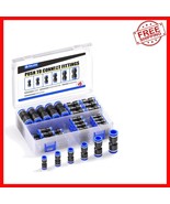Efficient 60 PCS Pneumatic Straight Push Connectors for Various Tube Sizes - $532.12 MXN