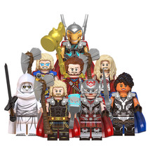 8pcs Thor Love and Thunder Jane Mighty Thor Gorr Valkyrie Star-Lord Minifigures - £16.73 GBP