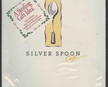 Silver Spoon Cafe Menu Knoxville Tennessee 1992  - $17.82