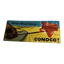 Vintage Illionois Map Conoco Gas Oil Company  Brochure Street Travel Vacation - £5.07 GBP