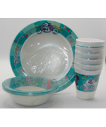 DisneyWorld 25th Anniversary Paper Dishes + Styrofoam Cups - New - £53.92 GBP