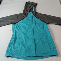 Columbia RL0176 Women's OutDry Turquoise/Gray Nylon Rain Jacket Hooded Chest 38" image 13