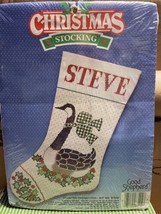 Vintage 1988 counted cross stitch kit christmas stocking 87204 - £3.54 GBP