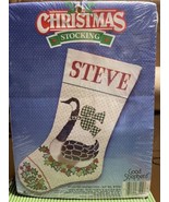 Vintage 1988 counted cross stitch kit christmas stocking 87204 - £3.54 GBP