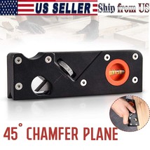 Chamfer Plane For Wood, Woodworking Edge Corner Flattening Tool Carpente... - £39.95 GBP