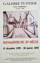 Bernard Buffet - Affiche Originale Exposition -GALERIE Tuffier Les Andelys -2000 - $96.85