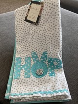 Nicole Miller 4 Piece Set Easter Hop 2 Kitchen Towels &amp; 2 Oven Mittens New - £18.90 GBP