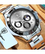 Reloj de pulsera de lujo para hombre, cronógrafo deportivo luminoso, res... - £28.30 GBP