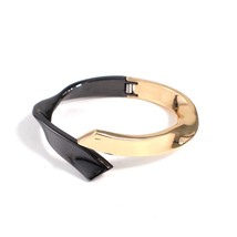 MANILAI Mixed Color Alloy Cuff Bracelets For Women Fashion Metal Statement Bangl - $13.70