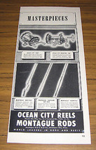 1949 Vintage Ad Ocean City Reels &amp; Montague Fishing Rods Montague City,MA - $10.03