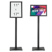 Pedestal Sign Holder, 11 x 17 Inch Vertical and Horizontal Adjustable Poster... - $47.29