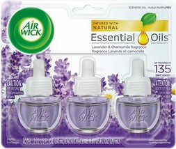 Air Wick Scented Oil 3 Refills,(choose) Essential Oils, - £7.56 GBP