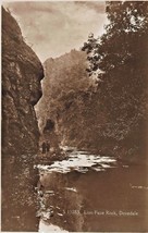 Dovedale Derbyshire England~Lion Face Rock~Kingsway Real Photo Series Postcard - £3.43 GBP