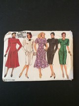 Vogue Sewing Pattern 1761 8 10 12 Dress Uncut 5 Style Knee Length Short ... - $12.35