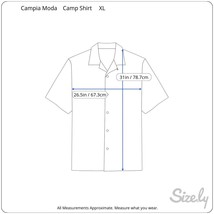 Campia Moda vtg Men Hawaiian camp shirt pit to pit 26 luau tropical cocktail - £18.03 GBP