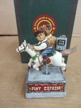 Boyds Bears Pony Express Momma McBear Bronco Bobby 227817 Music Box Resin - £65.18 GBP
