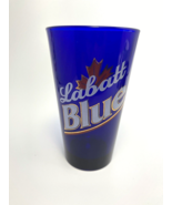 Labatt Blue Cobalt Beer Ale Glass Canadian Maple Leaf Design 5.75&quot; - €8,43 EUR