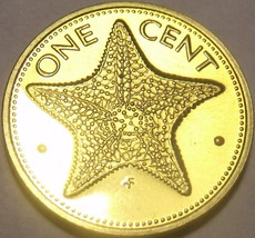 Rare Proof Bahamas 1974 Cent~Starfish~Only 94,000 Minted~Excellent~Free Shipping - £3.98 GBP