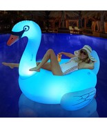 2024 Swan Pool Floats Adult with Solar Powered LED Color Changing Lights... - $2,139.98 MXN