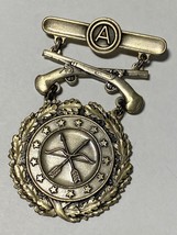 3rd ARMY, EXCELLENCE IN COMPETITION, PISTOL, SILVER, BADGE, PINBACK, HAL... - £36.20 GBP