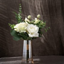 Artificial Rose and Eucalyptus Bouquet Arrangement - £12.65 GBP