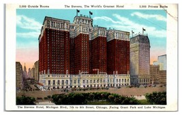 The Stevens Motel Chicago Postcard Advertisement - $14.84