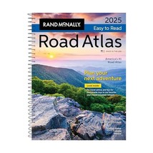 Rand McNally Road Atlas 2025: United States, Canada, Mexico Easy to Read Large P - $18.00