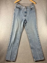 Lands End Denim Jeans Women Size 12 High Waist Straight Pants Light Wash - £16.98 GBP