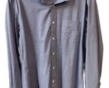 J Crew Button Up Shirt Mens Size  L Blue Thompson Flex Wrinkle Free Mini... - £11.72 GBP