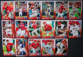 2015 Topps Series 1 &amp; 2 Los Angeles Angels Team Set 17 Baseball Cards No Trout - £2.34 GBP