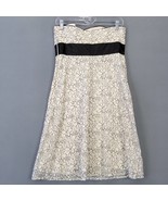 White House Black Market Women Dress Size 6 Cream Midi Preppy Lace Strap... - £11.44 GBP