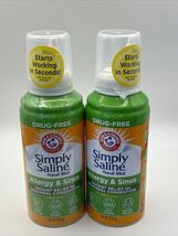 2 PACK Simply Saline Nasal Mist Allergy &amp; Sinus Relief Drug Free - 4.6 oz - $19.79