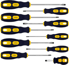 10-Piece Screwdriver Set with Phillips and Slotted (Flathead) heads - £16.54 GBP