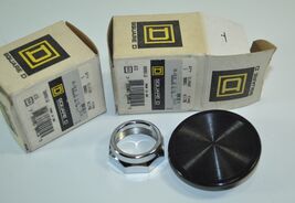 Square D 2 1/4&quot; Black Mushroom Push Button Kit Lot of 2 Model# K17B - $11.42