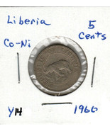 Liberia 5 Cents, 1960, Co-Ni, KM14 - $3.00