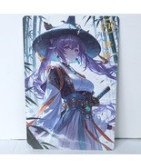 Keqing Waifu Card Anime Girl Japan Wall Art Bamboo Oversized Board A5 - $419.43 MXN