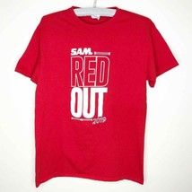 Samford University Basketball Red Out 2019 T-Shirt Shirt Size Medium M - £5.46 GBP