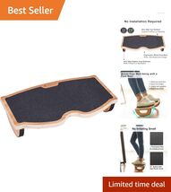 Rocker Foot Rest for Enhanced Comfort - 350 lbs Capacity Ergonomic Wood ... - $98.95