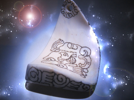 HAUNTED CARVED TRIBAL NECKLACE FREEDOM FROM LIES DISCOVER TRUTH MAGICK image 2