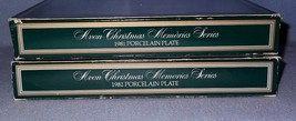 Avon Christmas Memories Plates 1981 1982 with boxes Christmas Tradition ... - £10.26 GBP