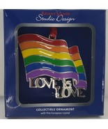 Regent Square Love is Love Rainbow Flag Pride Ornament - $291.43 MXN