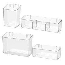 Adhesive Mount Storage Organizer Container Basket Bins, Plastic Over Cabinet Doo - $57.99