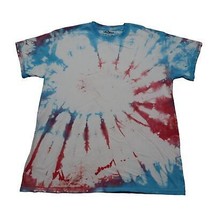 Gildan Shirt Mens M Multicolor Short Sleeve Crew Neck Knitted Tie Dye Tee - £11.88 GBP