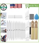 33-Piece Artist Blending Stumps &amp; Tortillions Set for Perfect Sketch Tec... - $315.55 MXN