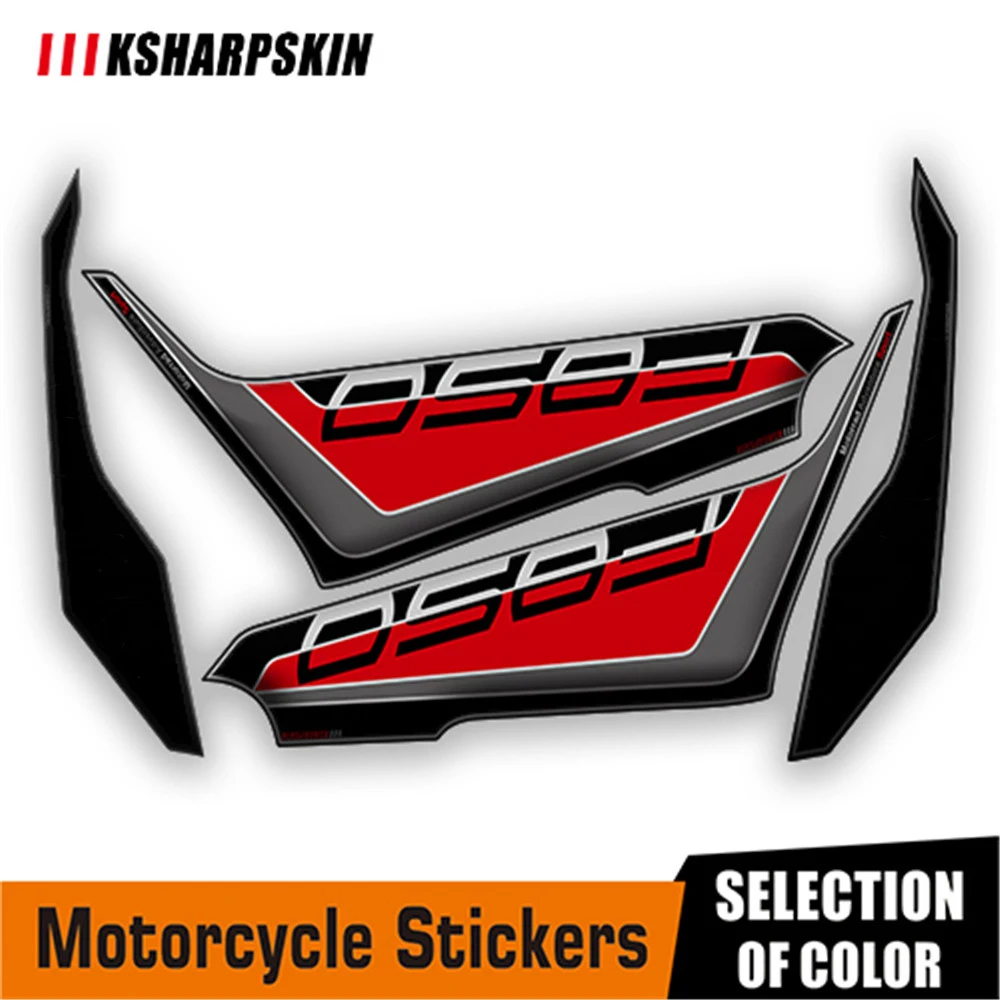Motorcycle Sticker 3D Gel Fishbone Fuel Tank Pad Moto Side Anti-Scratch Applique - £199.17 GBP