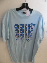 MEN'S/GUYS Quiksilver Faded Logo Light Blue Tee T-SHIRT Size Xl New $28 - $17.99