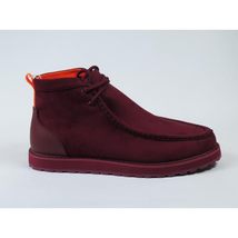 Men's TAYNO Wallabee Style Chukka Boots Soft Micro Suede MOJAVE S Wine image 7