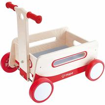 Hape Wooden Wagon Push and Pull Toy| Baby Learning Walker with Wheels for Toddle - £81.19 GBP