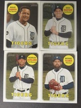 2018 Topps Heritage Detroit Tigers Base Team Set of 4 Baseball Cards - £0.73 GBP