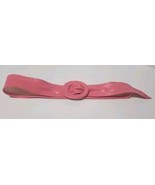 Vintage Womens Salmon Pink Belt 42&quot; Long, Max Waist 37&quot; Vinyl Fabric? - $14.96 CAD